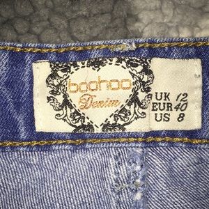 High waisted denim shorts